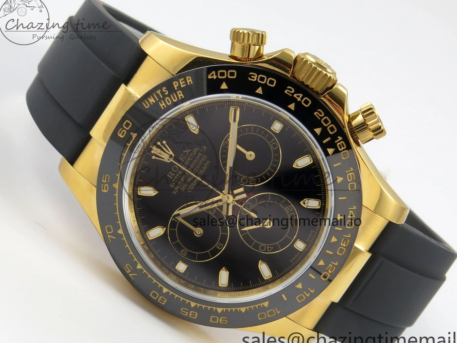 MiroTime 0218 Daytona 116518 QF 1:1 Best Edition Black Dial on Oysterflex Strap SH4130 V11（Gain Weight） GoodFit 170